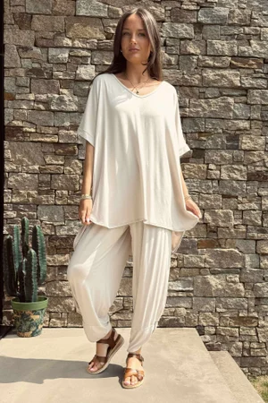 Made in Italy Gili Scoop Dip Back Top Stone